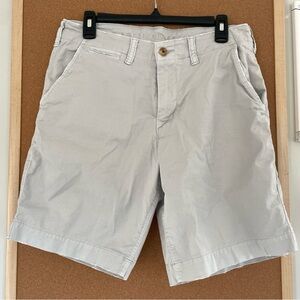 AE American Eagle Flex Lived-In Khaki Shorts Men’s Grey Size 32 8.5” inseam